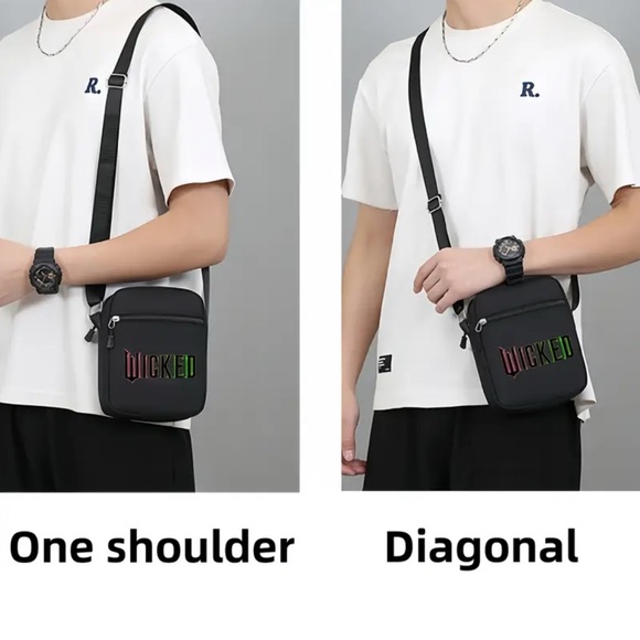 Wicked Messenger Crossbody Bag with Adjustable Strap - Picture 4 of 4